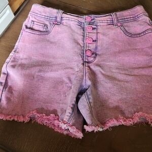 Jordache Size 18 girls pink denim Jean shorts